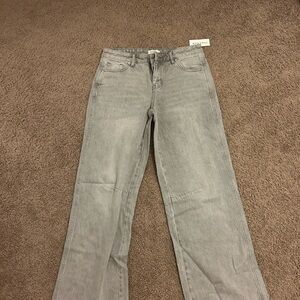 Pacsun Grey low ride wide baggy jeans